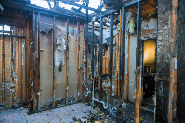 Professional Fire Damage Restoration technician working in Arcola, IL